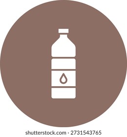 Water Bottle vector icon. Can be used for printing, mobile and web applications.