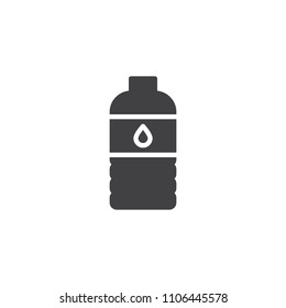 Water Bottle Vector Icon. Filled Flat Sign For Mobile Concept And Web Design. Drink Plastic Bottle Solid Icon. Symbol, Logo Illustration. Pixel Perfect Vector Graphics