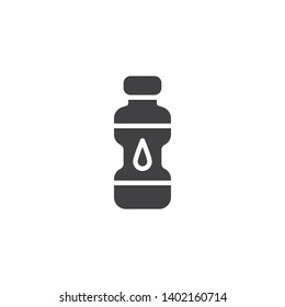 Water bottle vector icon. filled flat sign for mobile concept and web design. Pure water drink glyph icon. Symbol, logo illustration. Pixel perfect vector graphics