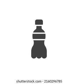 Water bottle vector icon. filled flat sign for mobile concept and web design. Soft drink glyph icon. Symbol, logo illustration. Vector graphics