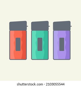 Water bottle vector icon illustration