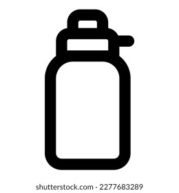 activo de ilustración de icono del vector de botella de agua