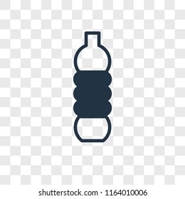 Water Bottle vector icon isolated on transparent background, Water Bottle logo concept