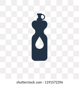 Water bottle vector icon isolated on transparent background, Water bottle transparency concept can be used web and mobile