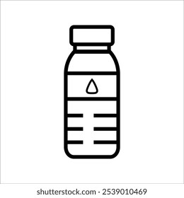 water bottle vector icon line template