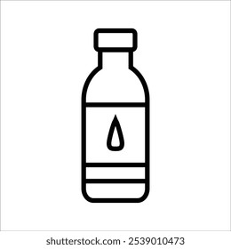 water bottle vector icon line template