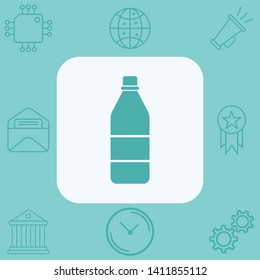 Water bottle vector icon sign symbol