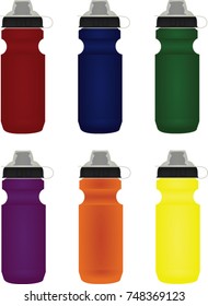 Water bottle. vector illustration