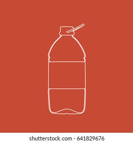 Water bottle, vector illustration design. Drinks collection.