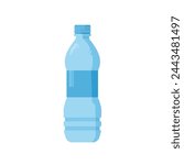 water bottle - vector illustration, isolated	