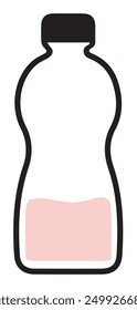 Pegatina de Ilustración vectorial de botella de agua