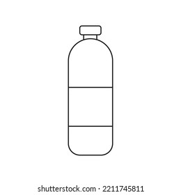 Wasserflasche, Vektorgrafik-Linien, EPS.