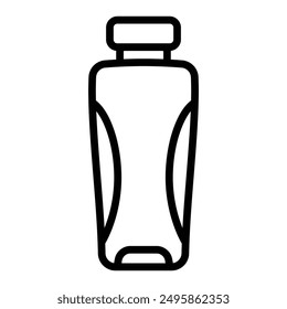 Diseño de iconos de línea de Vector de botella de agua