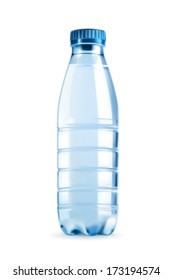 Water bottle vector object