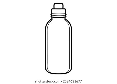 water bottle vector on white background