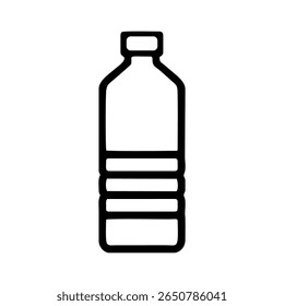 Wasserflasche auf weißem Hintergrund