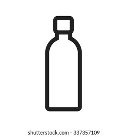 Water, bottle, white icon vector image. Can also be used for party. Suitable for web apps, mobile apps and print media.