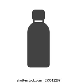Water, bottle, white icon vector image. Can also be used for party. Suitable for web apps, mobile apps and print media.