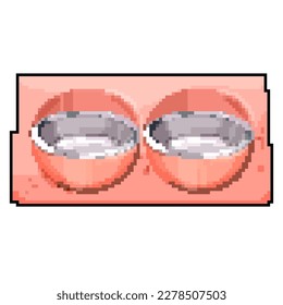 water bowl pet game pixel art retro vector. bit cash water bowl pet video arcade. old vintage illustration
