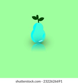 Water bright blue fruit illustration which is appealing to eyes