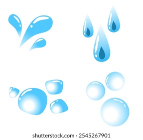 projeto de vetor de ilustração de arte de bolha de água