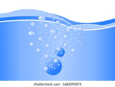 Water Bubble Background Graphic Design