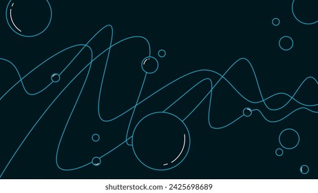 fondo de burbuja de agua. fondo de ola de agua. onda abstracta con fondo de burbujas. 