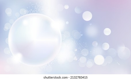 Water bubble with bokeh background