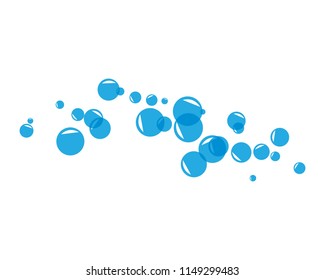 Water bubble icon for background template