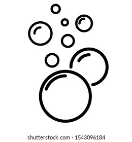 Water Bubble Icon Collection Design Vector Art Illustration