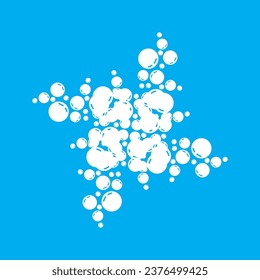 Plantilla de diseño de icono de burbuja de agua imagen vectorial aislada