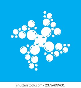 Water bubble icon design template isolated vector image