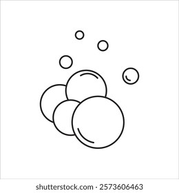 water bubble icon. flat design
