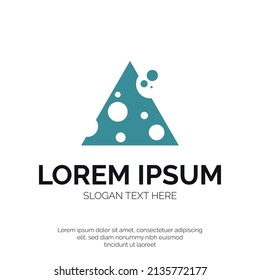 Water Bubble and Triangle Logo Design Premium Vector