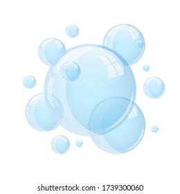Water bubble vector design illustration isolated on background