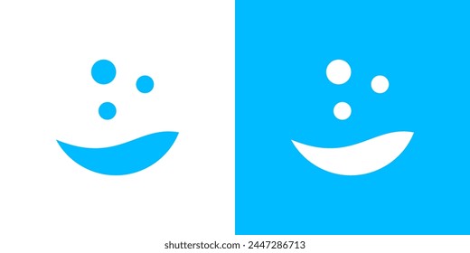 water bubble vector logo illustration for wash laundry