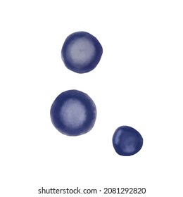 water bubble. watercolor object element under the sea. watercolor underwater