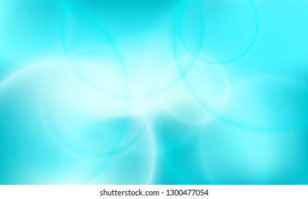 Water bubbles abstract vector illustration. Bokeh lights poster vector background. Sea green water bubbles backdrop. Cool party poster wallpaper. Soft bokeh lights stylish colorful blurred background.