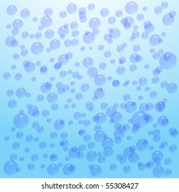 Water bubbles background, design for print