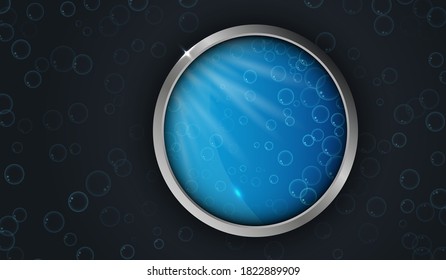 Water bubbles background. Vector illustration.