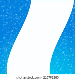 Water bubbles background, vector illustration 
