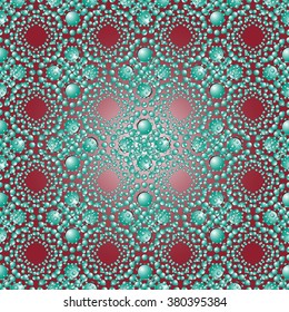 Water bubbles. Water drops. Abstract  Seamless  background geometrical ornament pattern with water drops.  Vector illustration.