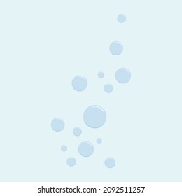 water bubbles element vector design template web