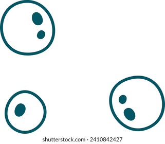 Water Bubbles Icon Vector Illustration