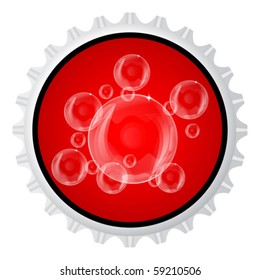 water bubbles on cap