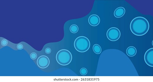 Water with Bubbles for Soap Wash Laundry Logo or Sea Ocean Rolling Waves for Beach Vacation or Surf Logo Design