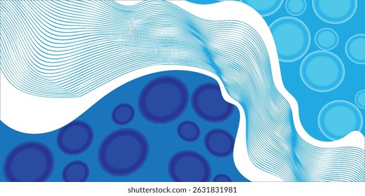 Water with Bubbles for Soap Wash Laundry Logo or Sea Ocean Rolling Waves for Beach Vacation or Surf Logo Design