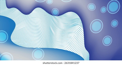 Water with Bubbles for Soap Wash Laundry Logo or Sea Ocean Rolling Waves for Beach Vacation or Surf Logo Design