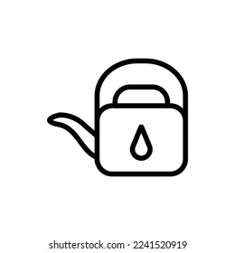 water bucket icon with isolated vector and transparent background
