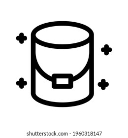 water bucket icon or logo isolated sign symbol vector illustration - high quality black style vector icons

